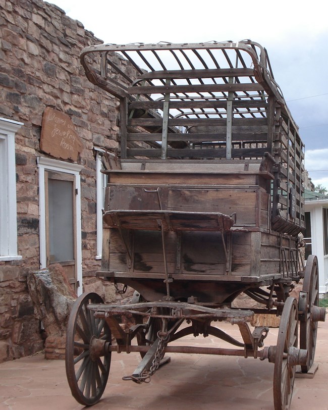 historic wagon—civil war ambulance