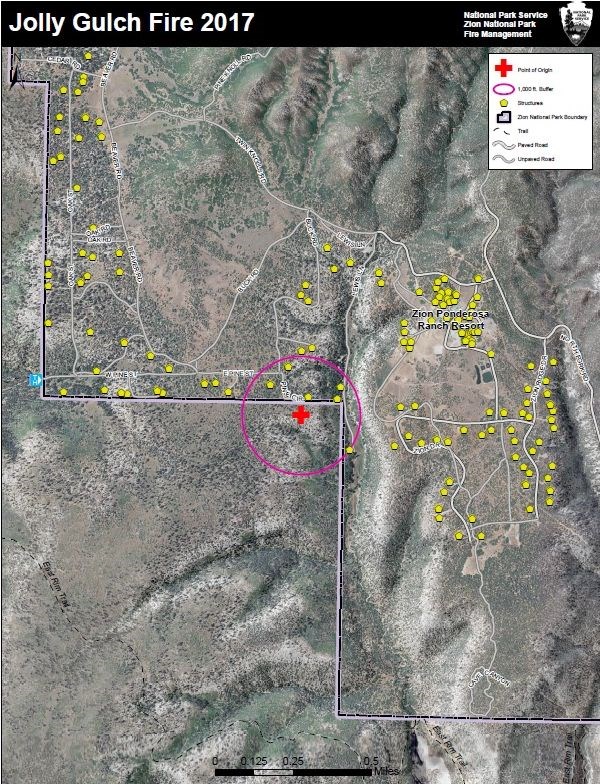 Jolley Gulch Fire Area Map