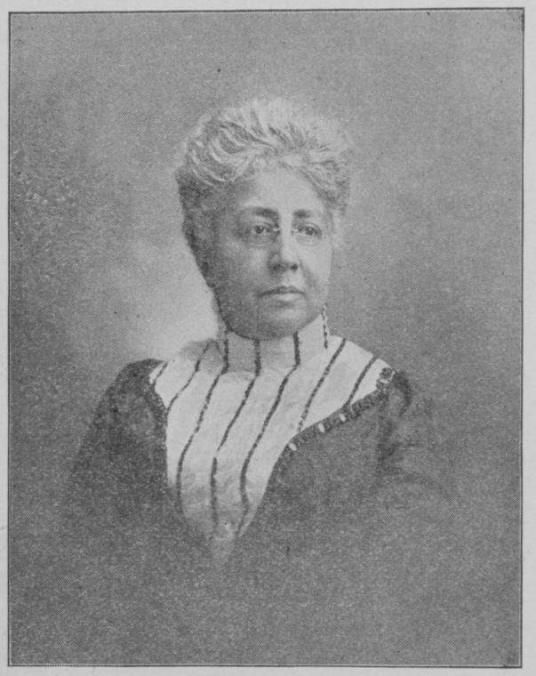Head and shoulders portrait of Josephine Ruffin facing over left shoulder