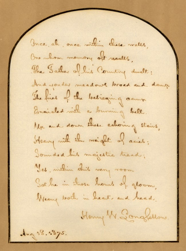 "To A Child" Manuscript Copy