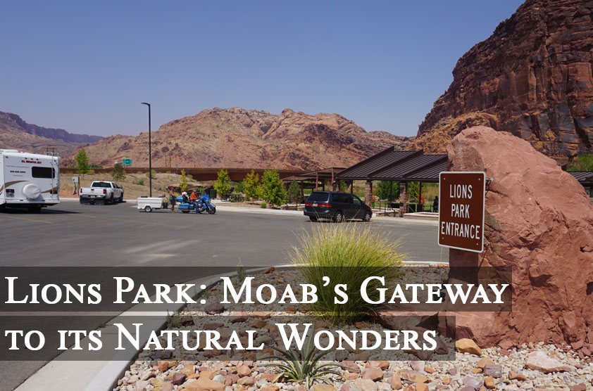 Parking lot in Moab, UT