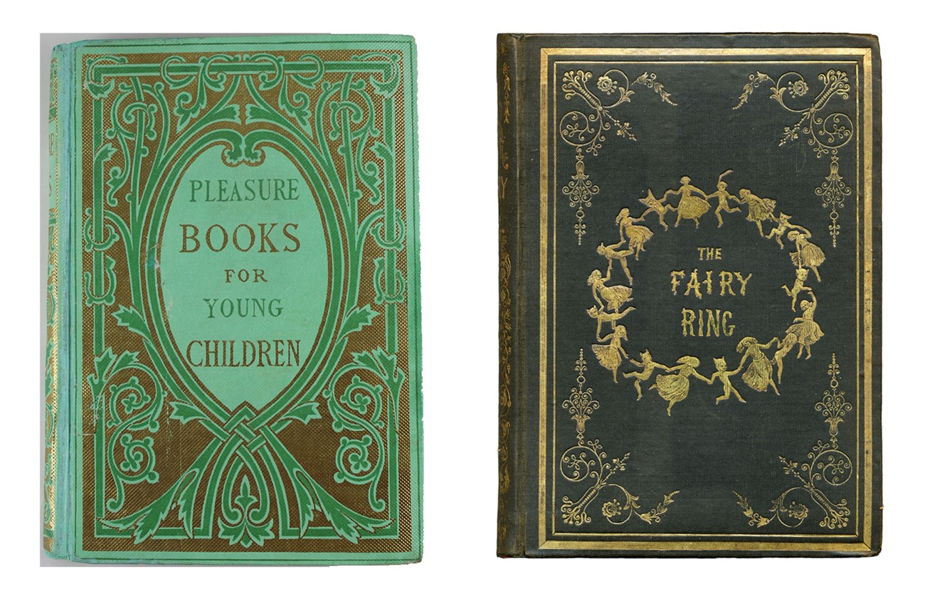 An image of two books, Pleasure Books for Young Children and The Fairy Ring