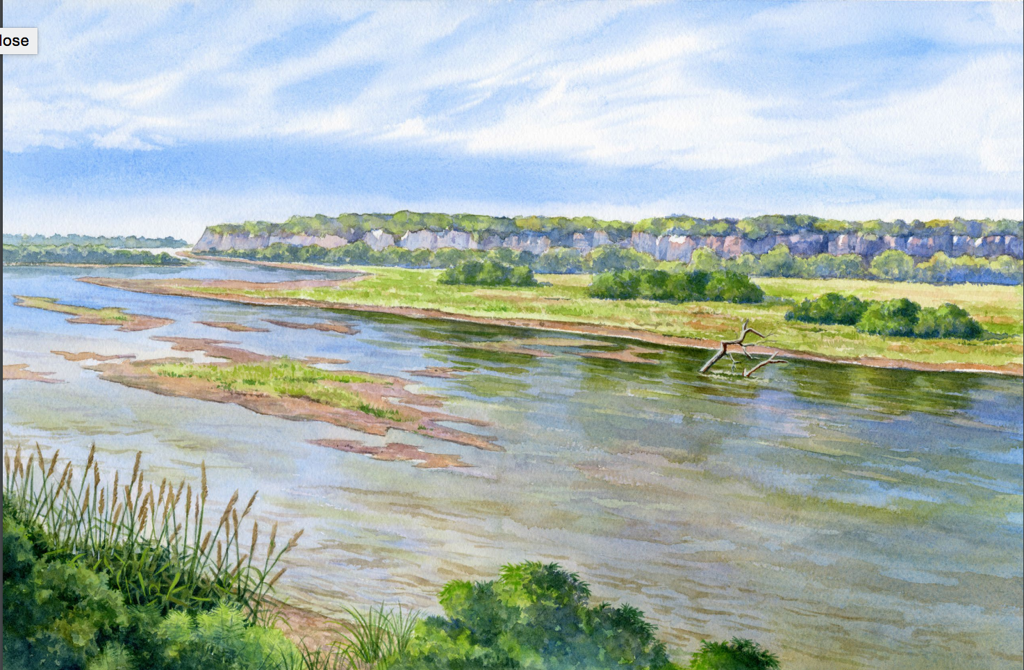 Painting of a River