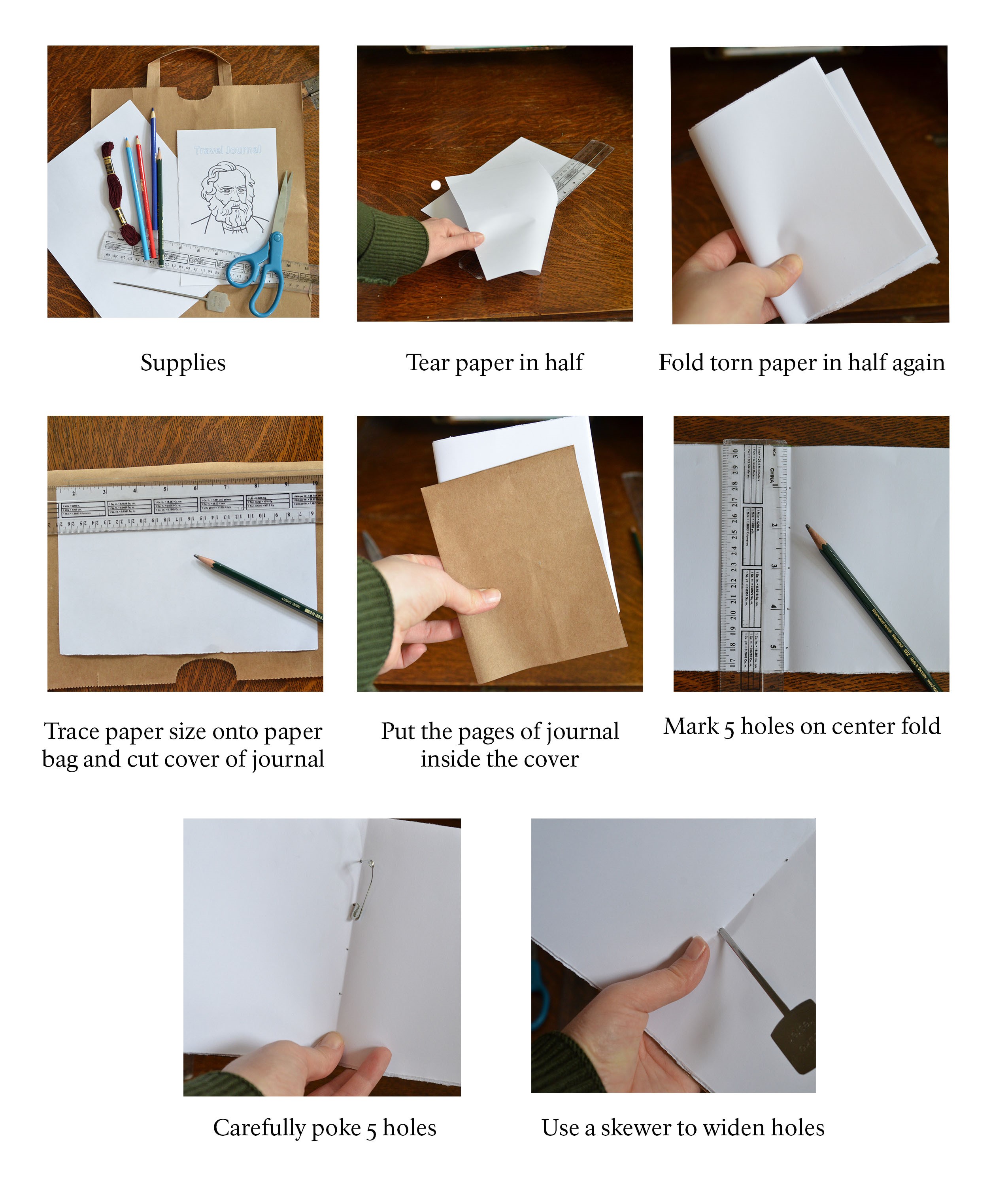Journal Making Steps 1-7
