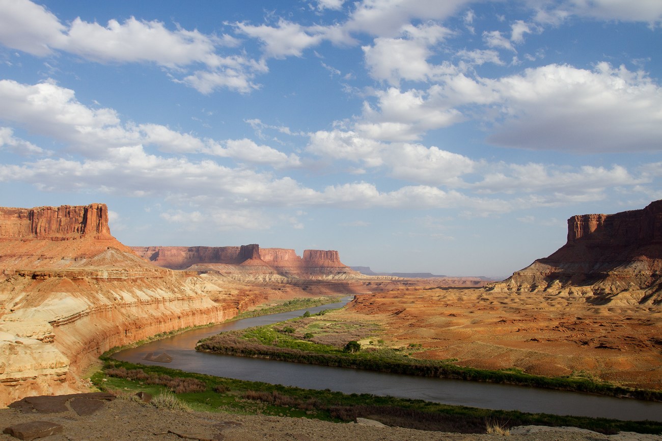 Photo of a river in canyon country