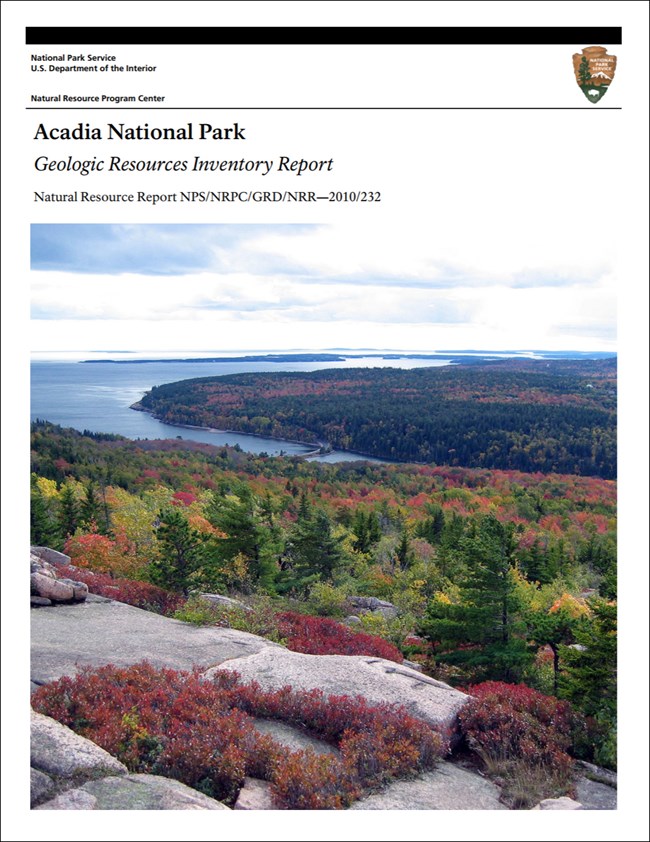 acadia report cover with landscape image