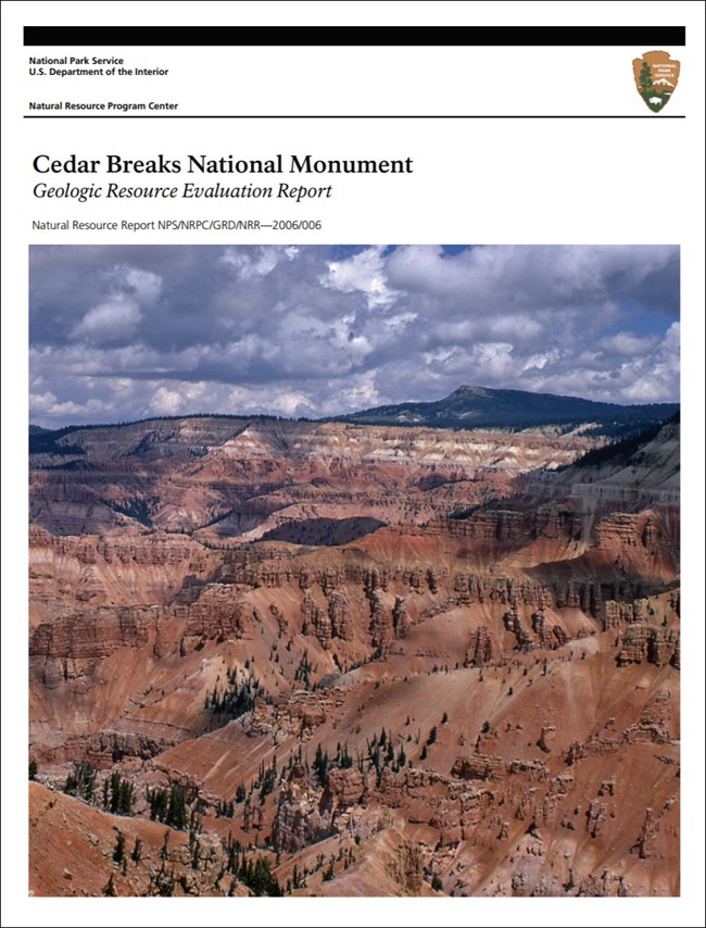 cedar breaks gri report cover with geologic amphitheater view