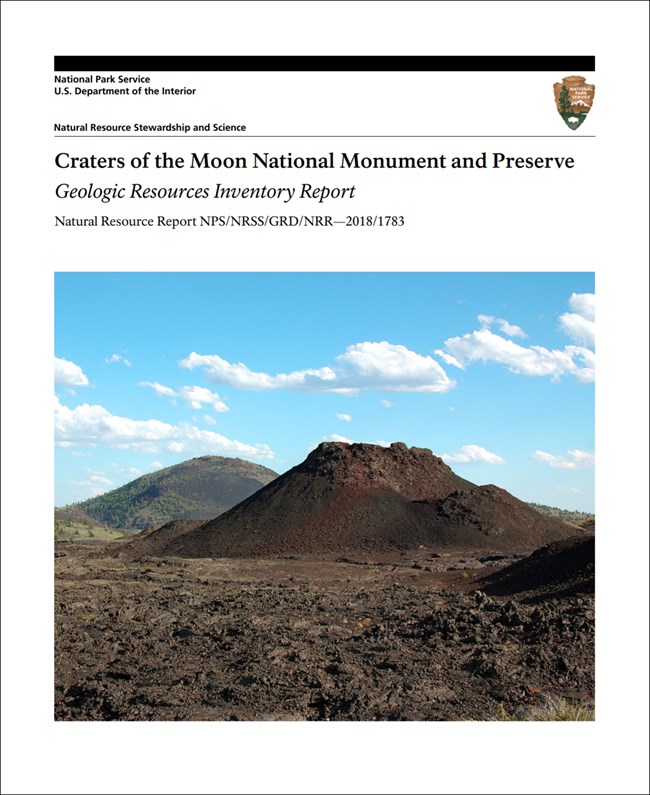 cover of gri report with photo of a cinder cone