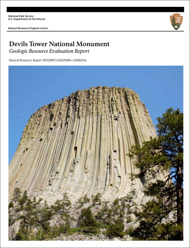 devils tower gri report cover with photo of tower