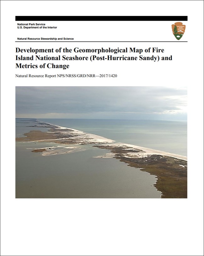 gri report cover with barrier island photo