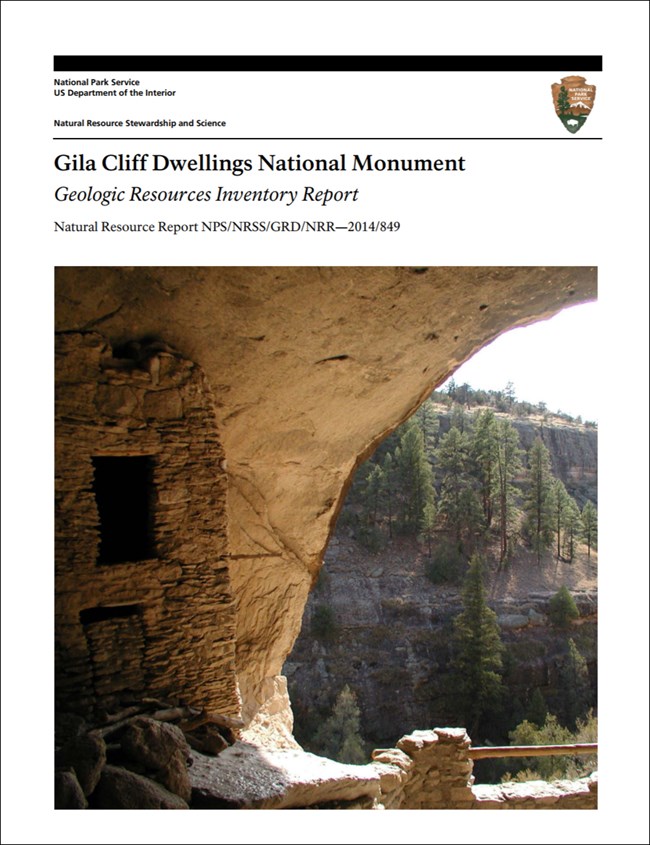 gila cliff dwellings report cover with ruins image