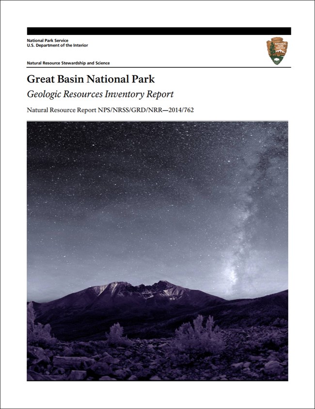 great basin report cover with night landscape image
