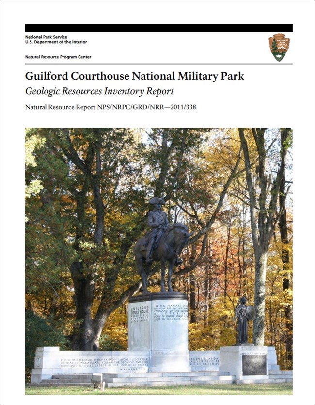 image of guilford courthouse gri report cover with photo of statue