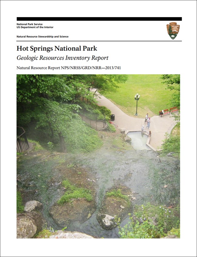 image of hot springs report cover with spring photo