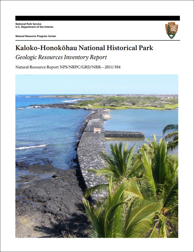 image of park gri report cover with image of shoreline structure