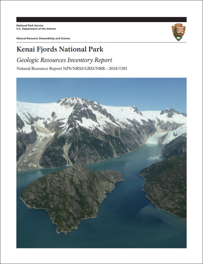 image of park gri report cover with fjord and tidewater glacier