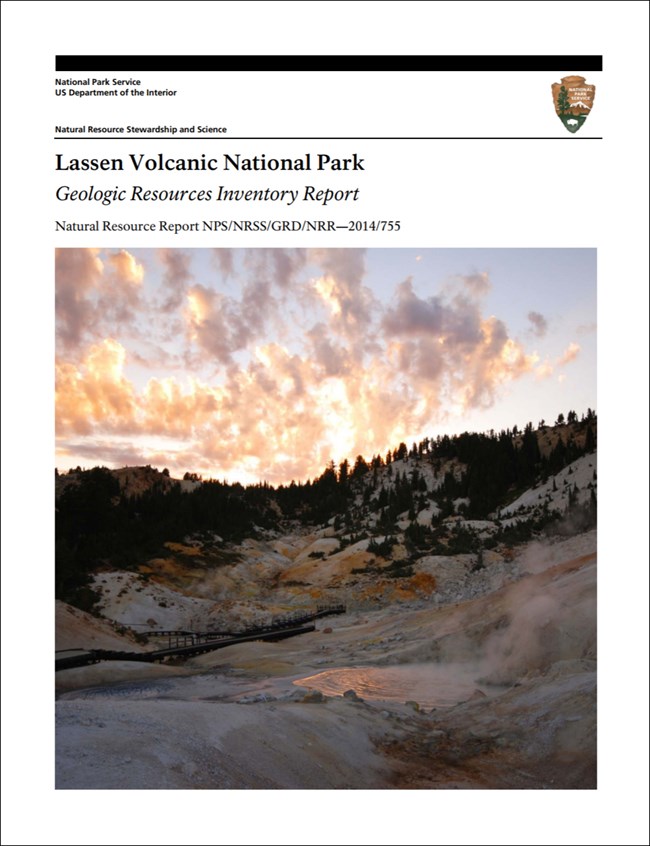 image of lassen volcanic report cover with landscape image