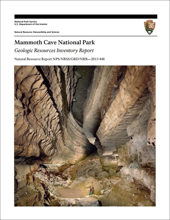 image of mammoth cave report cover with cave passage image