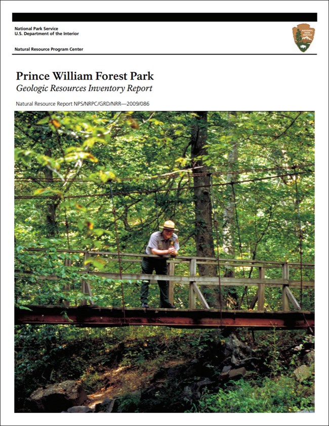 image of gri report cover with photo of ranger on bridge