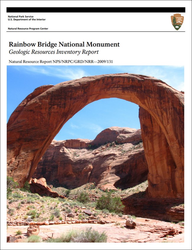 image of park gri report cover with photo of natural rock bridge