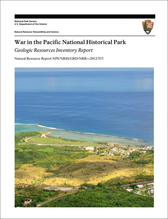 image of war in the pacific gri report cover with photo of coastal landscape
