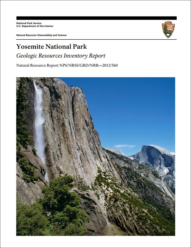 image of yosemite report cover with photo of cliffs and waterfall