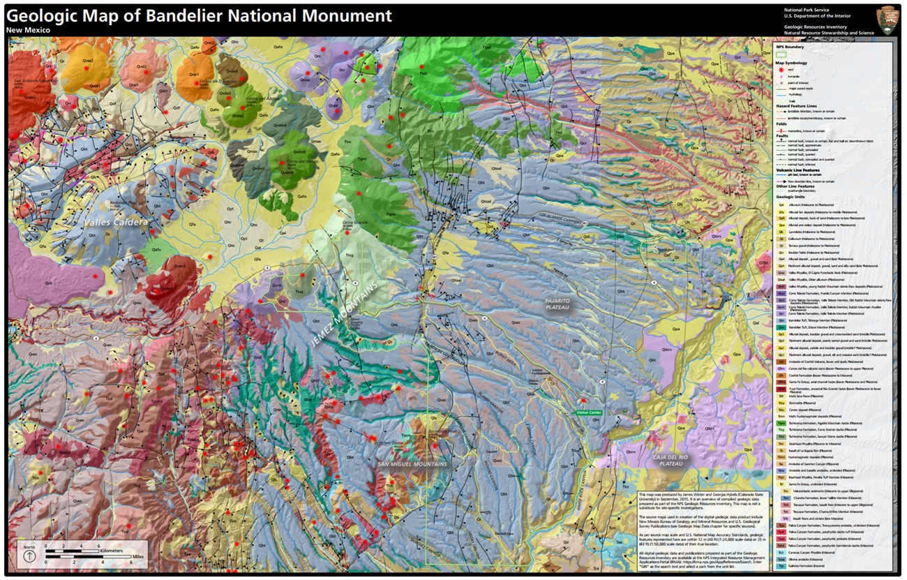 image of bandelier geologic map