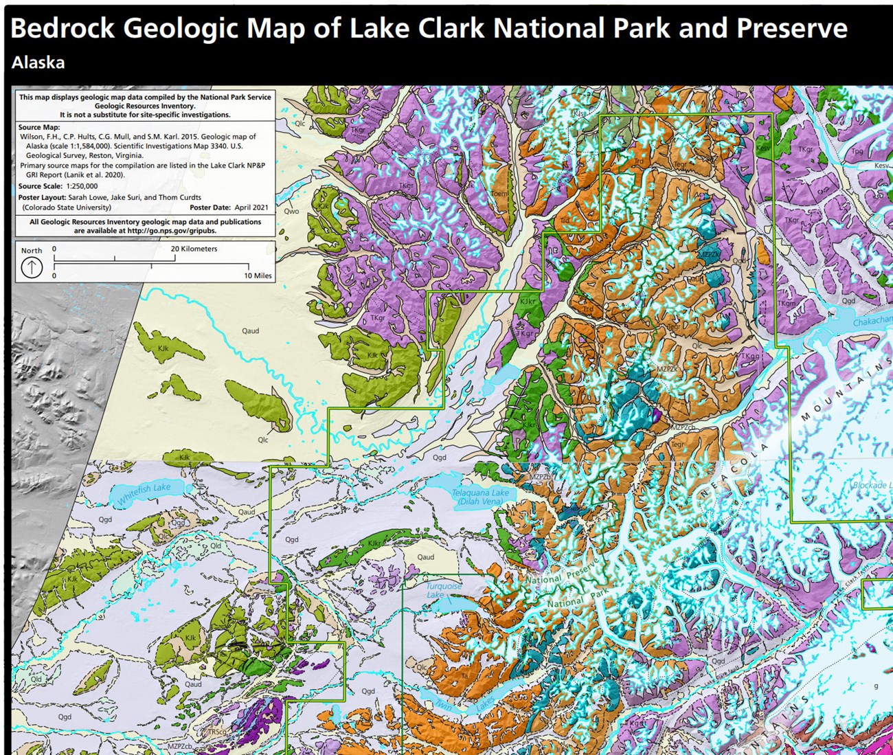 Bedrock geologic map