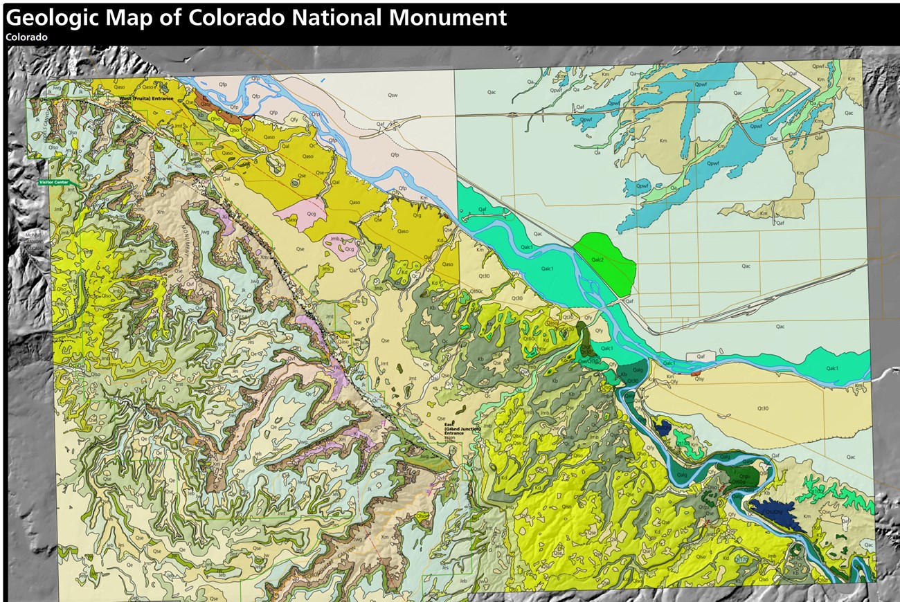 link to colorado national monument geologic map