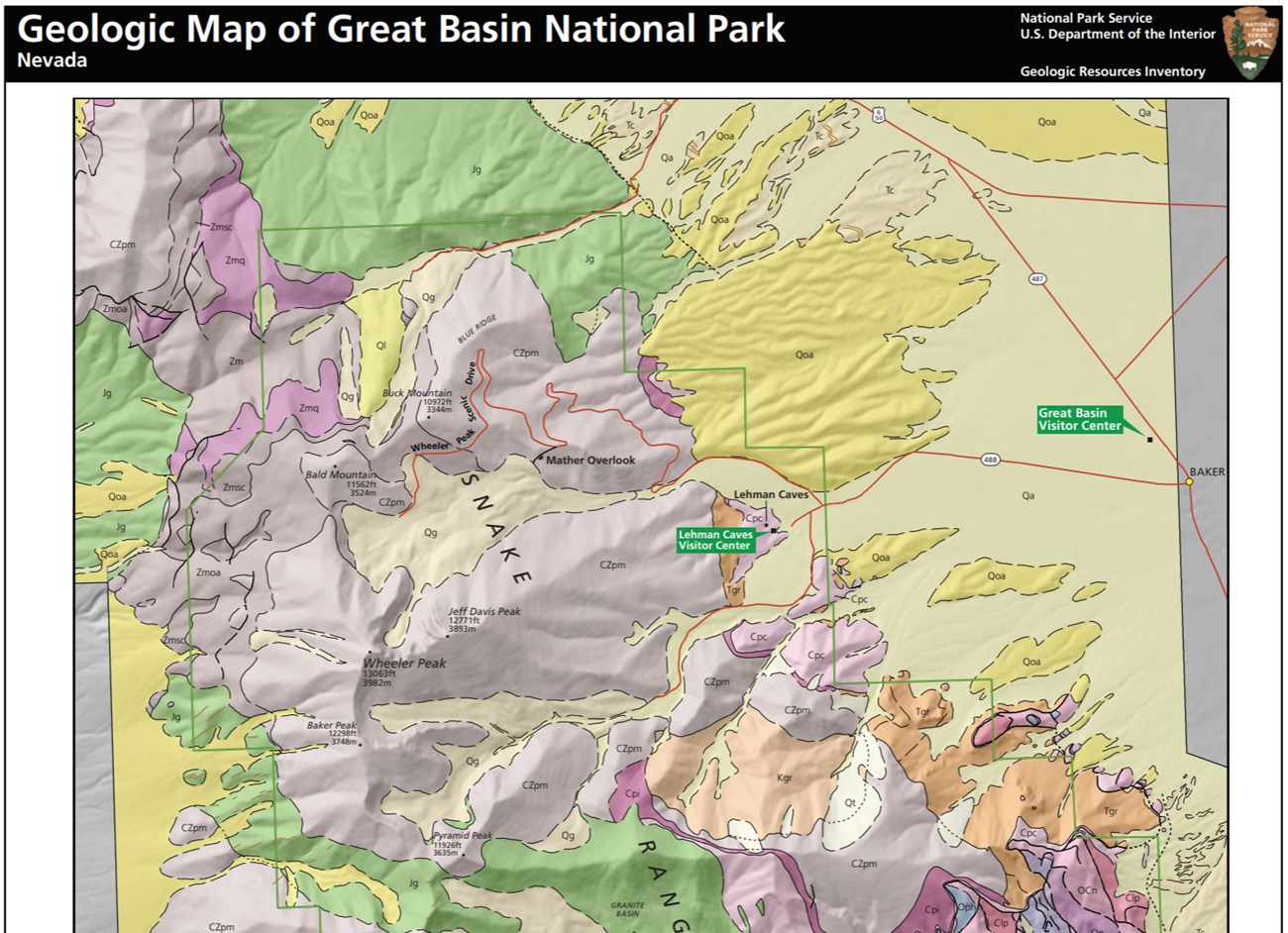 image of great basin gri geologic map