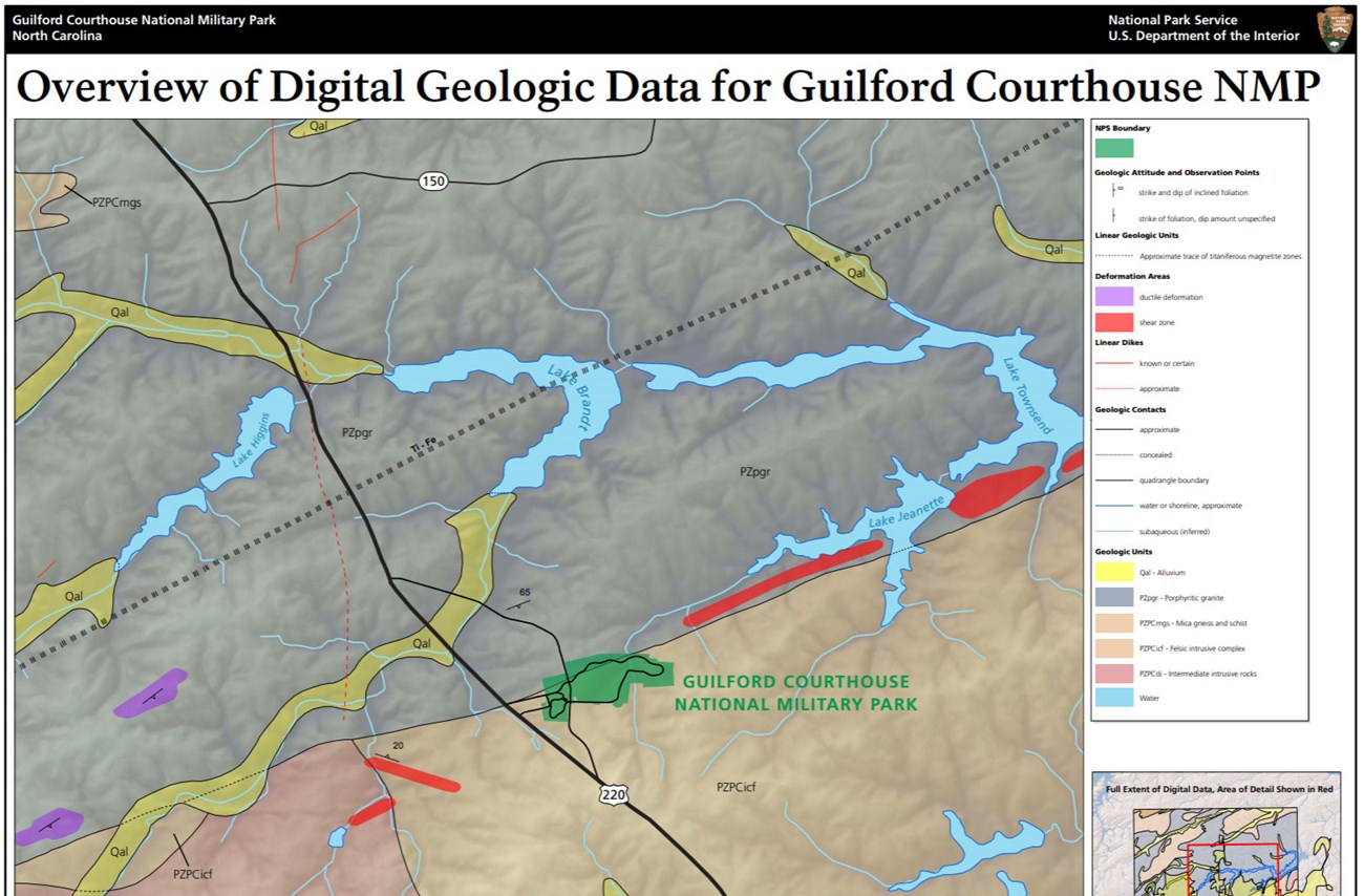 image of guilford courthouse gri geologic map
