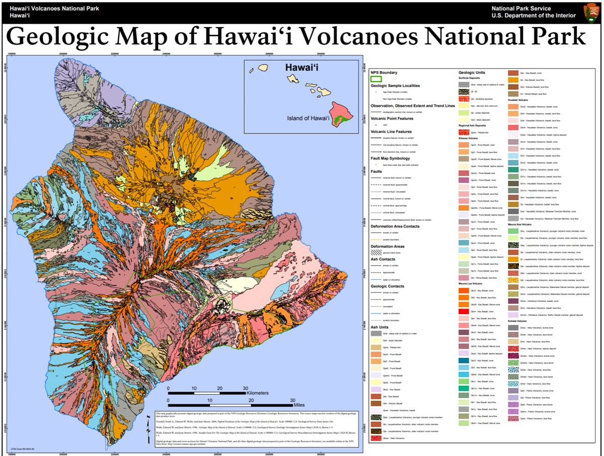 NPS Geodiversity Atlas—Hawai'i Volcanoes National Park, Hawai'i (U.S. National Park Service)