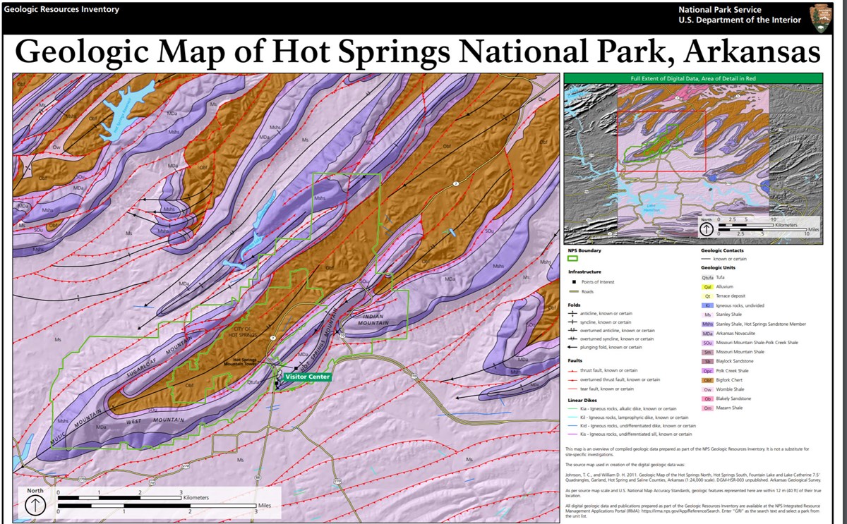 Nps Geodiversity Atlas—hot Springs National Park Arkansas U S