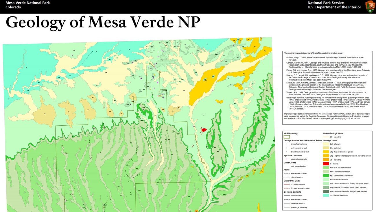 image of mesa verde gri geologic map