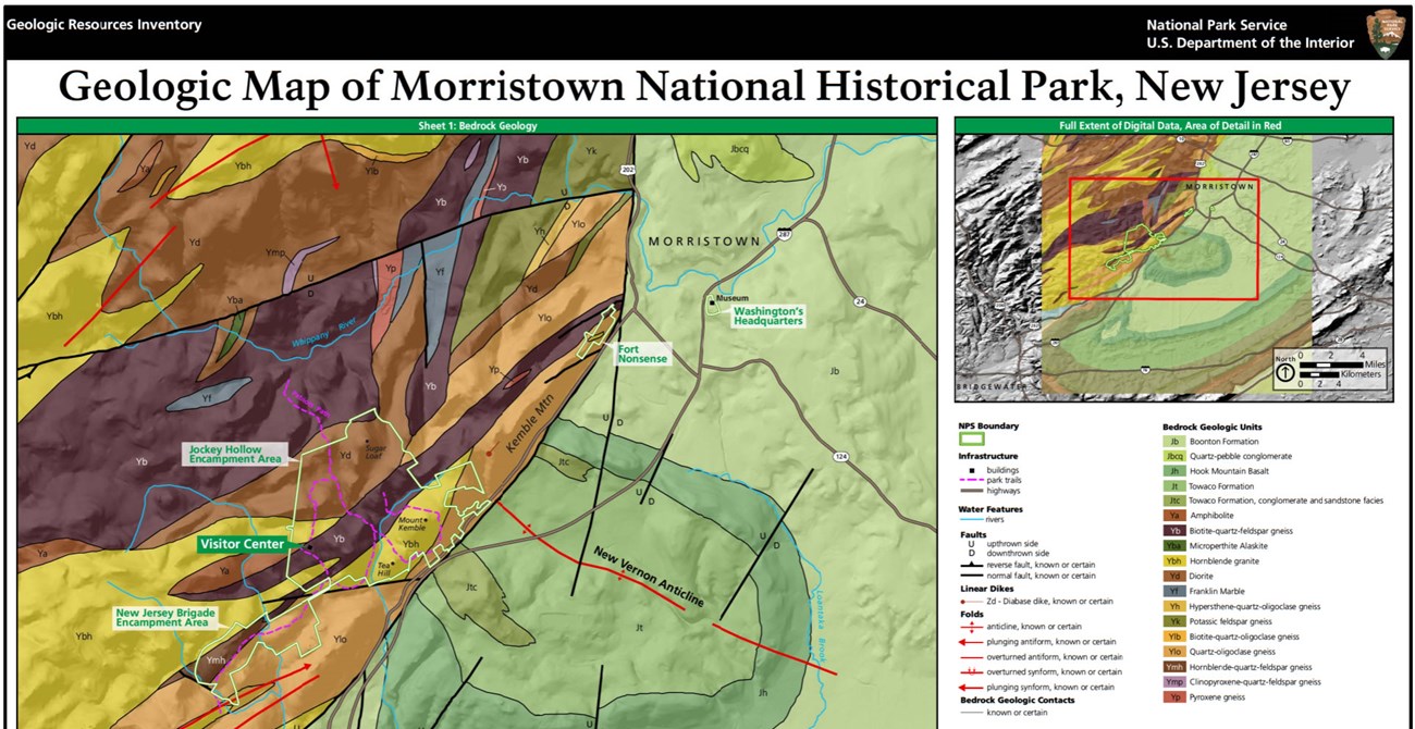 image of morristown gri geologic map