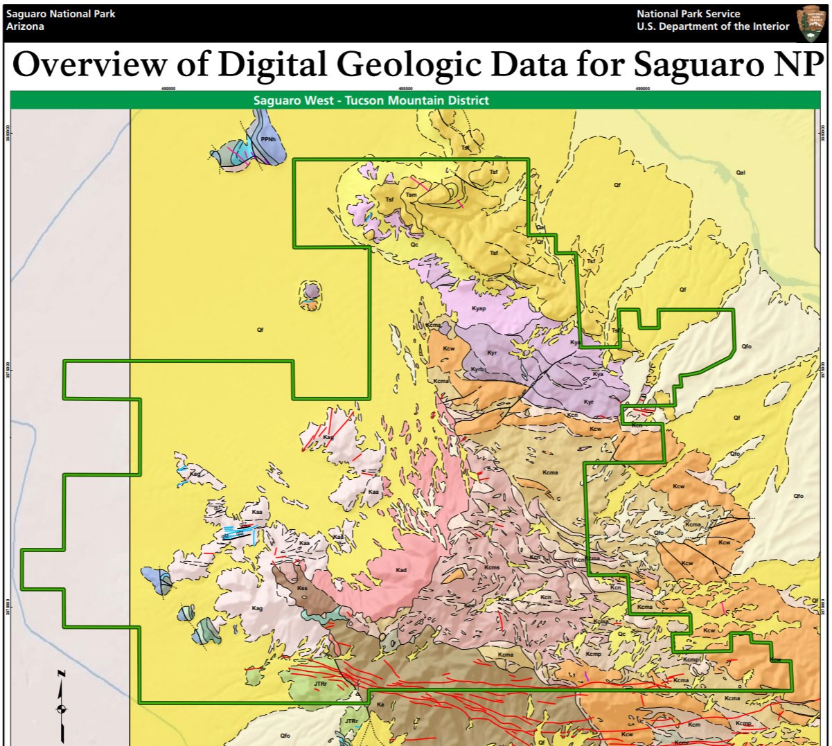 image of saguaro gri geologic map