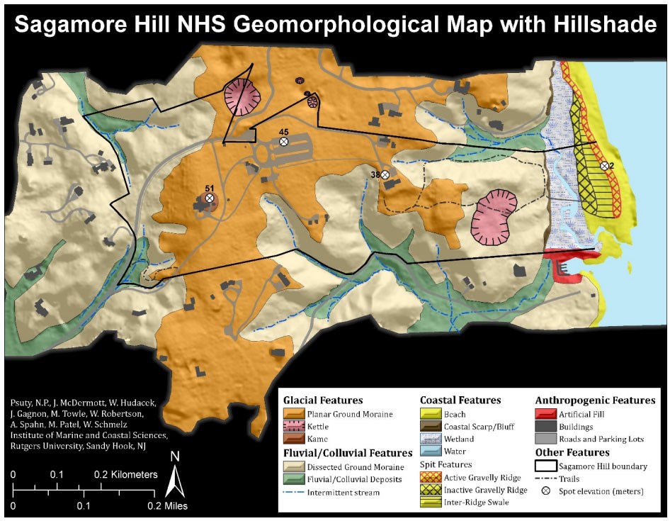 image of geologic map showing surface features