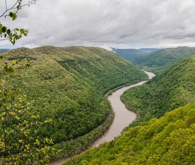 river gorge from overlook