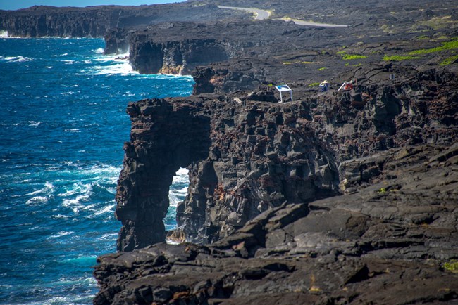 Holei Sea Arch in Hawai'i Volcanoes NP