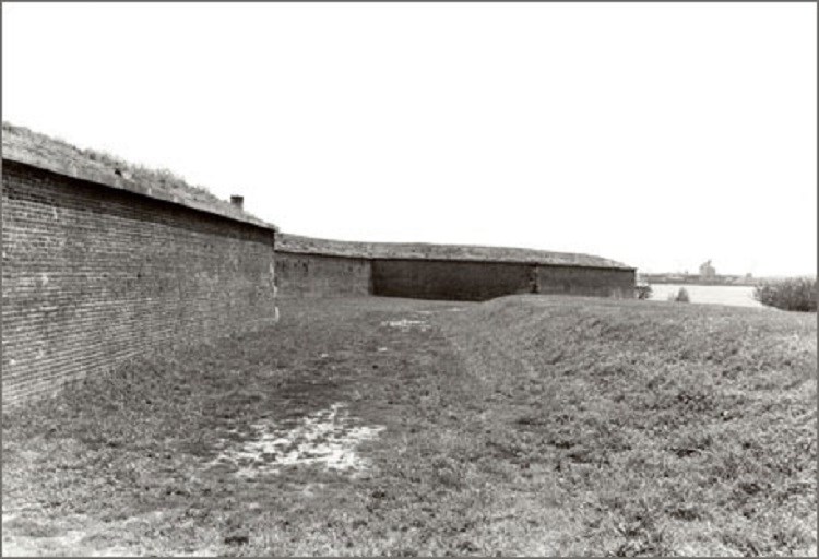 Tall, brick walls, National Park Service