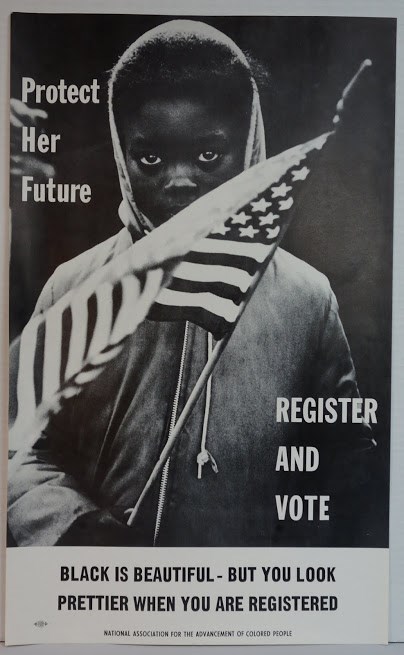 Poster reading: "Protect her future : Register and vote." Library of Congress, Posters: Yanker Poster Collection https://www.loc.gov/item/2016649203/