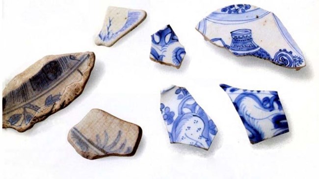 Various pottery pieces.