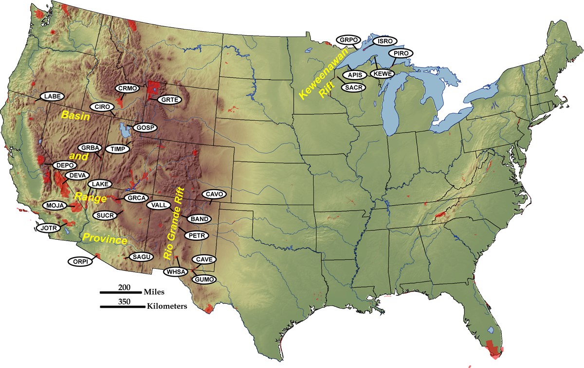 Divergent Plate Boundary—Continental Rift - Geology (U.S. National Park ...