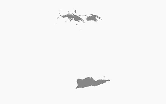 US Virgin Islands map colored grey