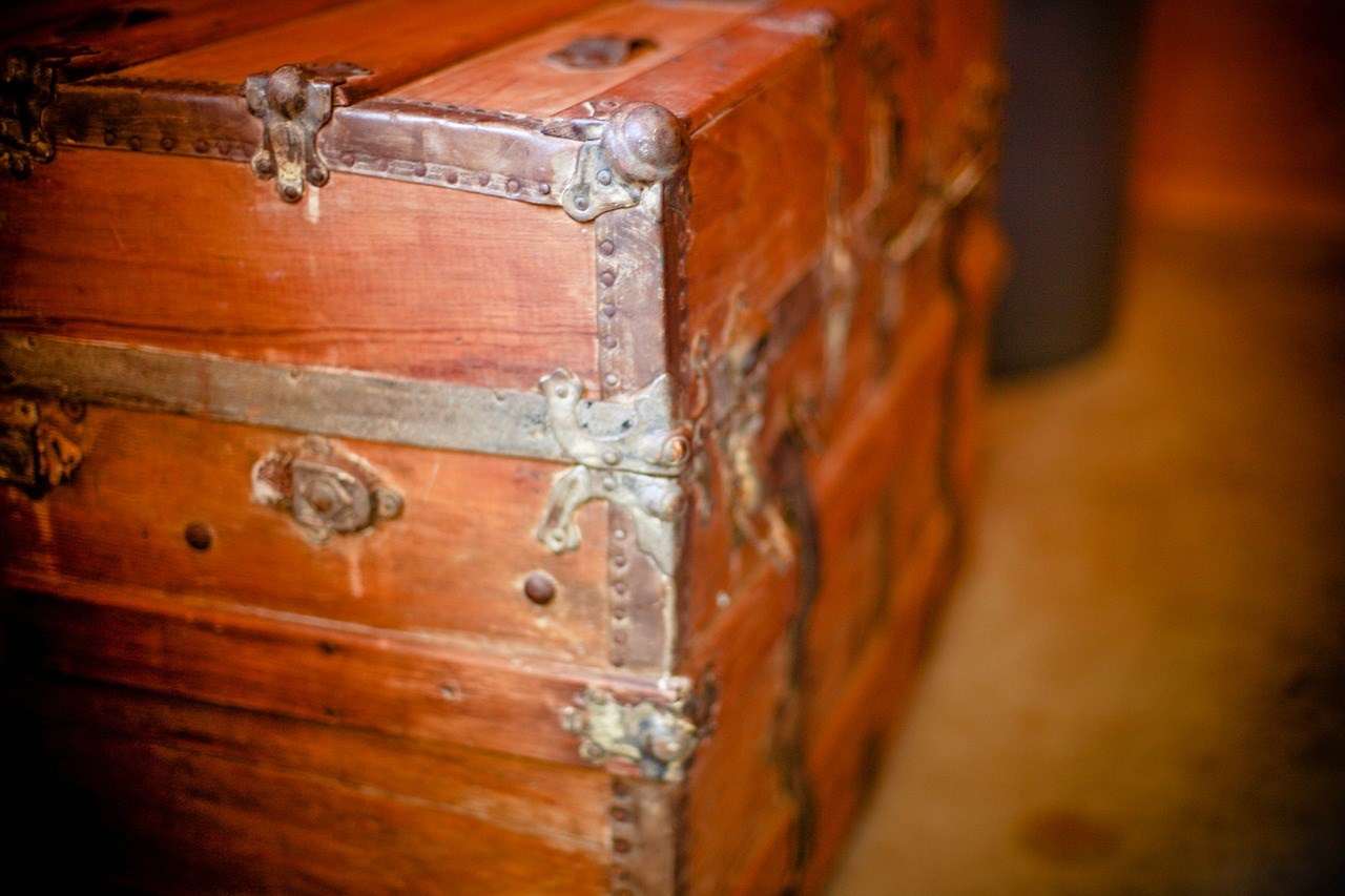 Wooden treasure chest