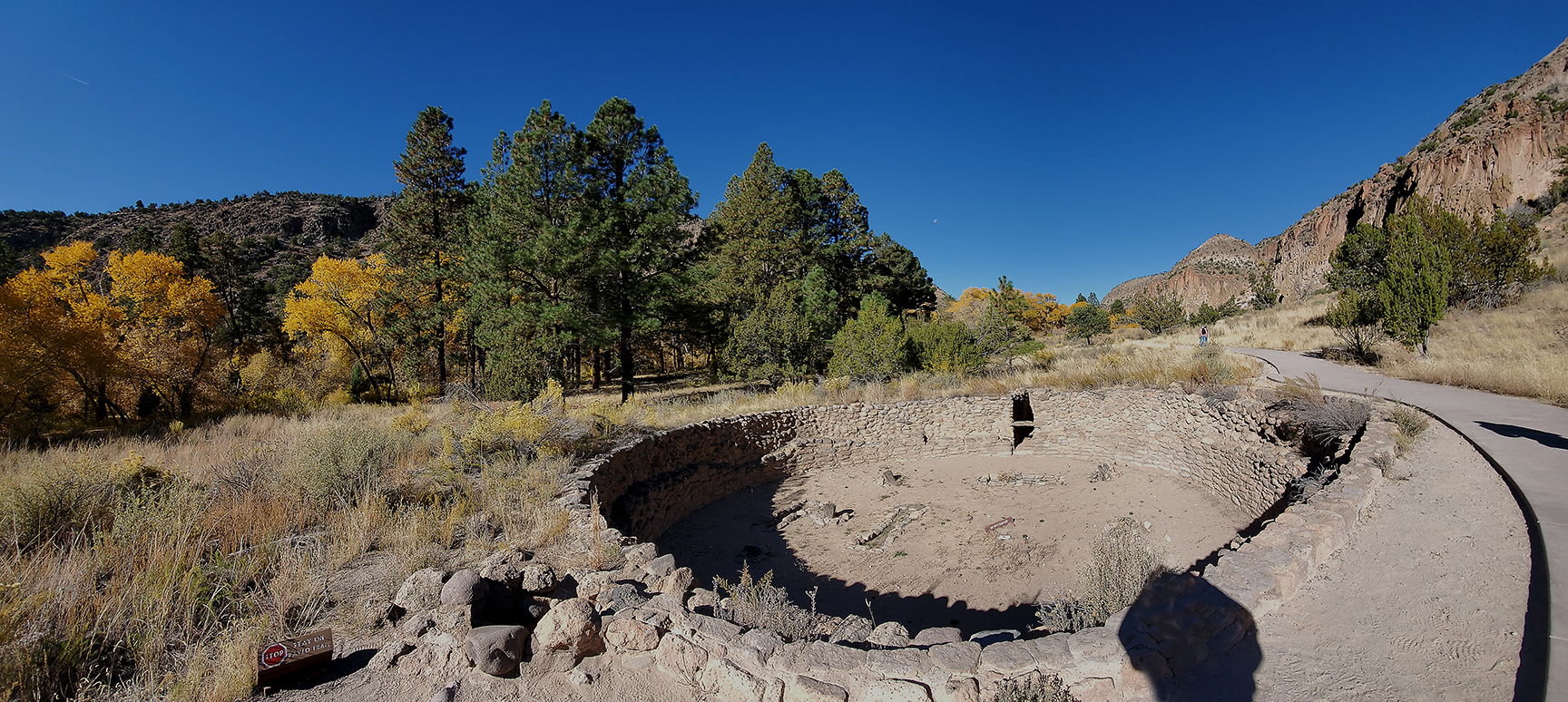 a stone lined circular structure