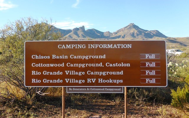 campground full sign