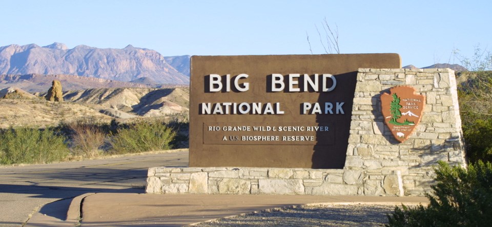 Big Bend National Park Entrance Sign