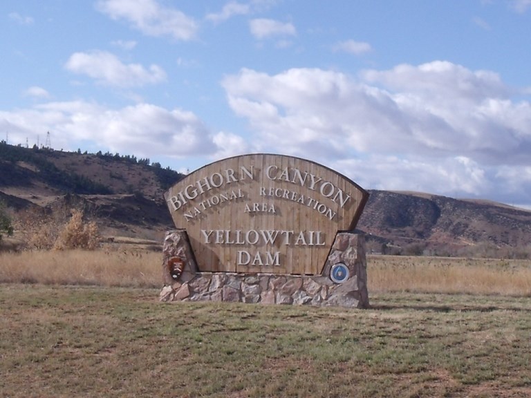 Bighorn Canyon North District entrance sign