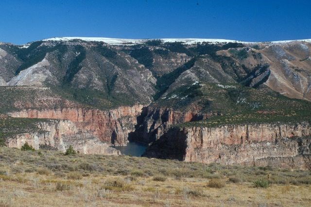 The landscape of Bighorn Canyon